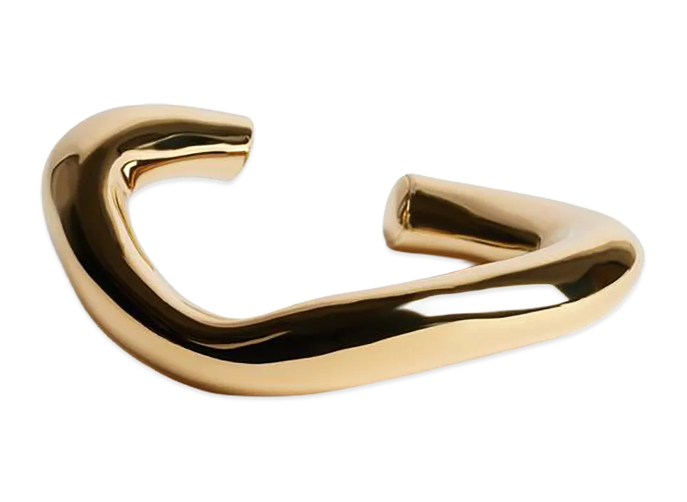 BALENCIAGA Women's Eisa Cuff "Shiny Gold"