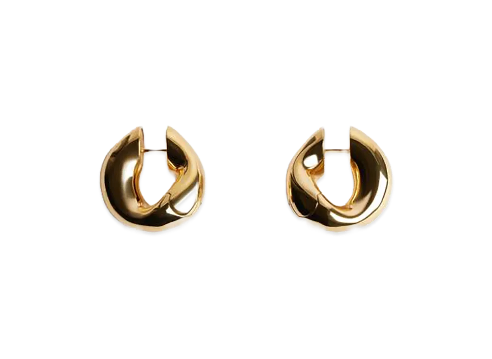 BALENCIAGA Women's Eisa XS Earrings "Shiny Gold"