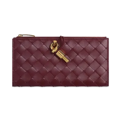 Bottega Veneta Andiamo Long Wallet "Barolo"