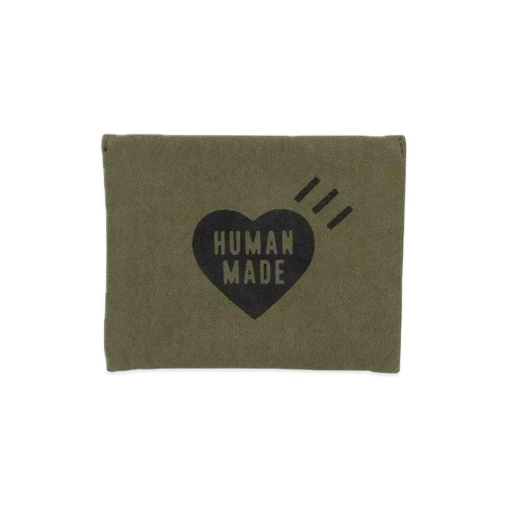 HUMAN MADE Passport Case "Olive Drab"