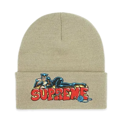 Supreme Catwoman Beanie "Stone"