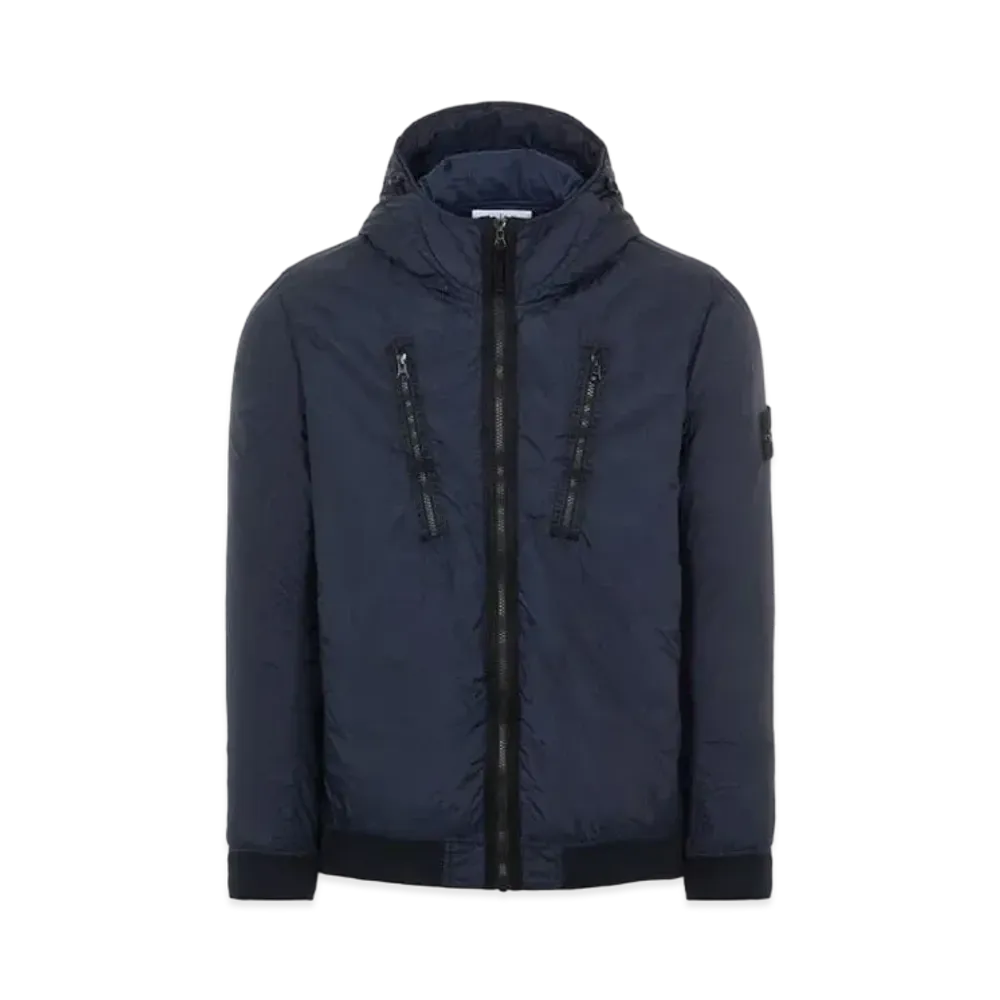 Stone Island 42223 GARMENT DYED CRINKLE REPS NY CON WITH PRIMALOFT-TC "Blue"