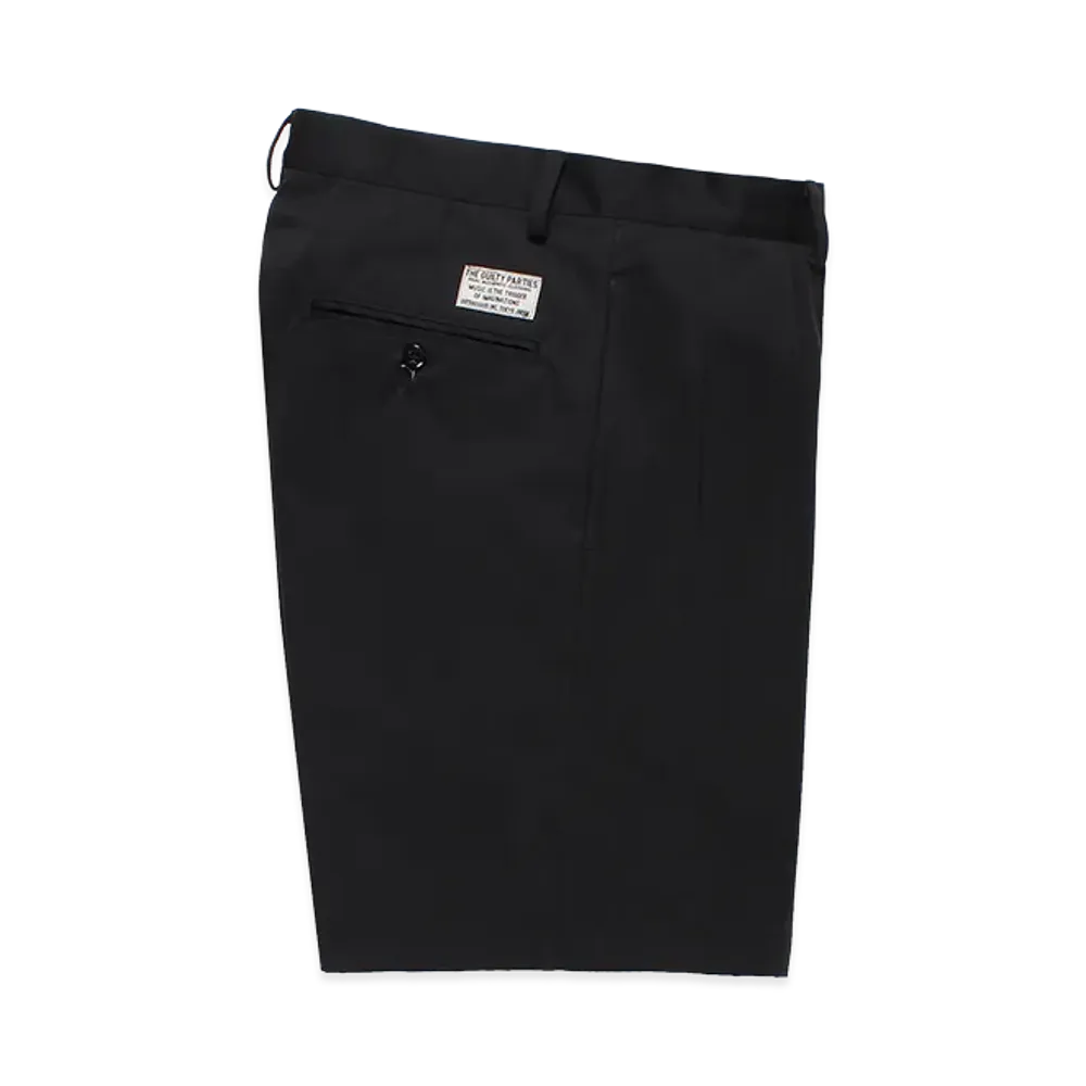 WACKO MARIA Double Pleated Chino Short Trousers "Black"