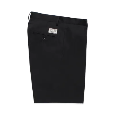 WACKO MARIA Double Pleated Chino Short Trousers "Black"