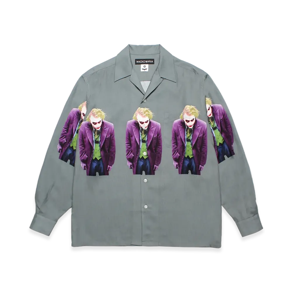 WACKO MARIA x The Dark Knight Trilogy S/S Hawaiian Shirt "Gray"