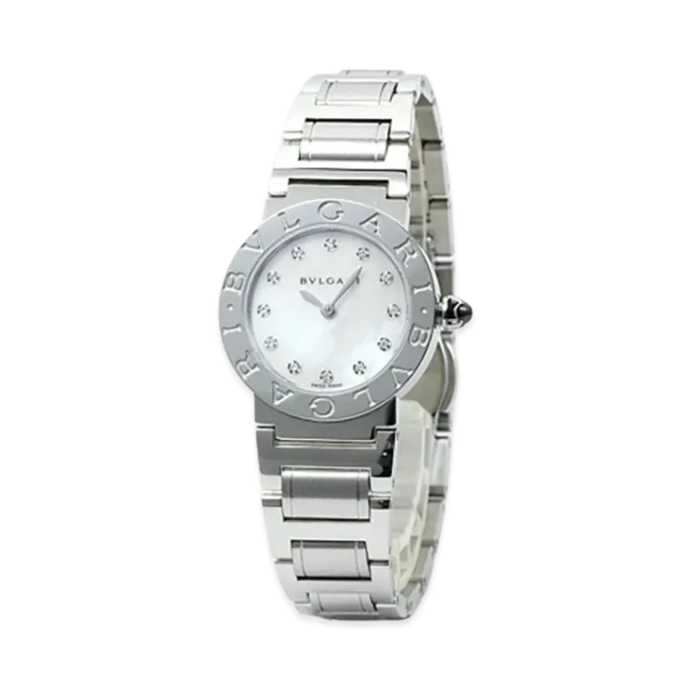 BVLGARI Women's Bvlgari Bvlgari "Silver/White Shell"