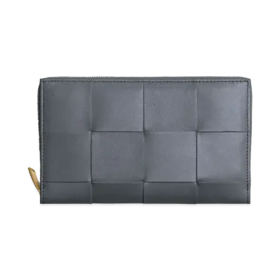 Bottega Veneta Zip Around Wallet "Thunder"