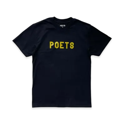 POETS Flocked T Shirt "Black"