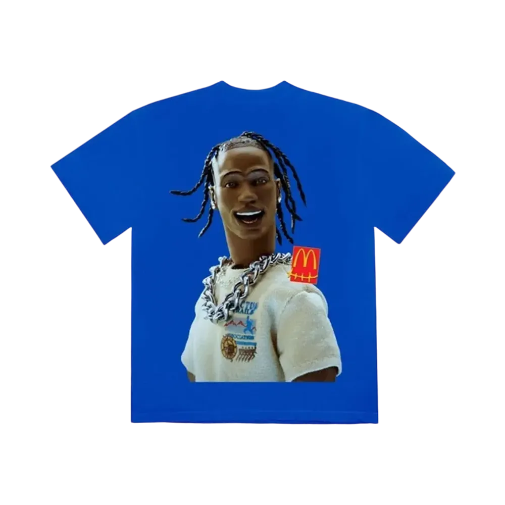Travis Scott Cactus Jack x McDonald's Action Figure Series III T-Shirt "Blue"