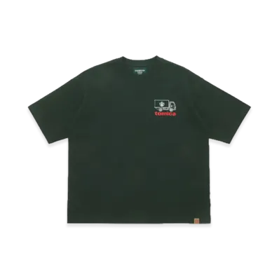 STARBUCKS STAND by BEAMS TOMICA Truck Print T-Shirt A "Green"