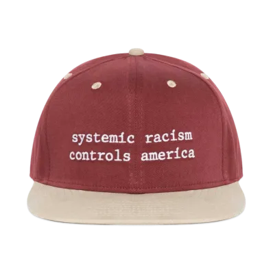 DENIM TEARS x Arthur Jafa Systemic Racism Controls America Hat "Burgundy"