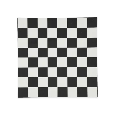 PRADA Leather Checkers Game Kit "Black"