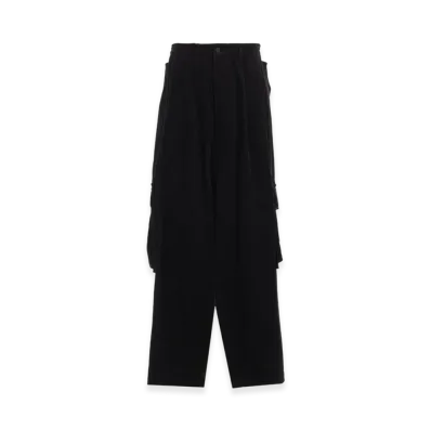 S'YTE 6W Soccer Corduroy Tapered Cargo Pants "Black"