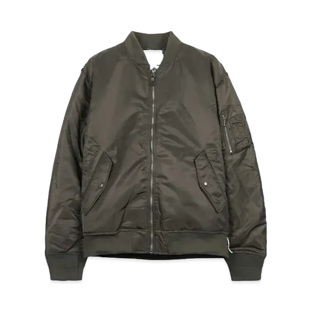 DISCOVERED x EMOTIONAL WORLD Multi Denim Remake Ma-1 "OLIVE"