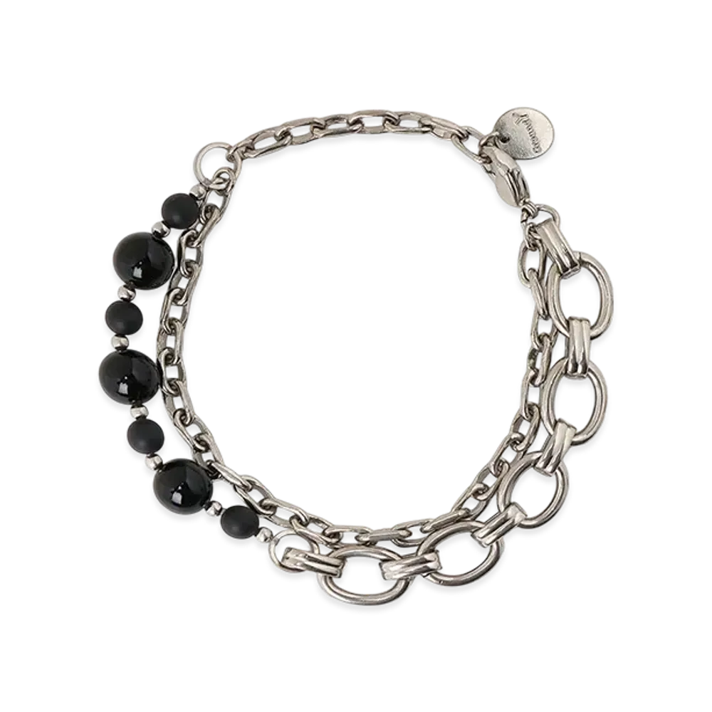 Ground Y Brass Beads Chain Beacelet A "Silver"