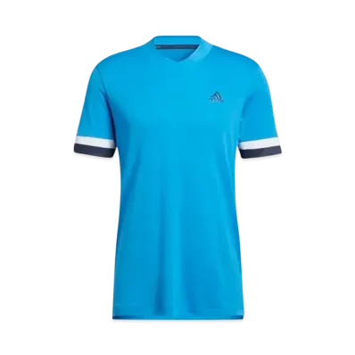 adidas Heat. Rdy Color Block Short Sleeve Skipper Shirt "Blue Rush"