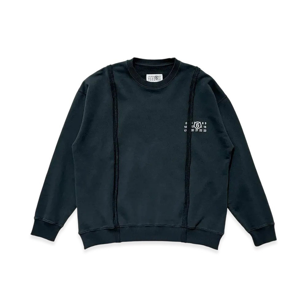 MM6 Maison Margiela Crew Neck Sweatshirt "Black"