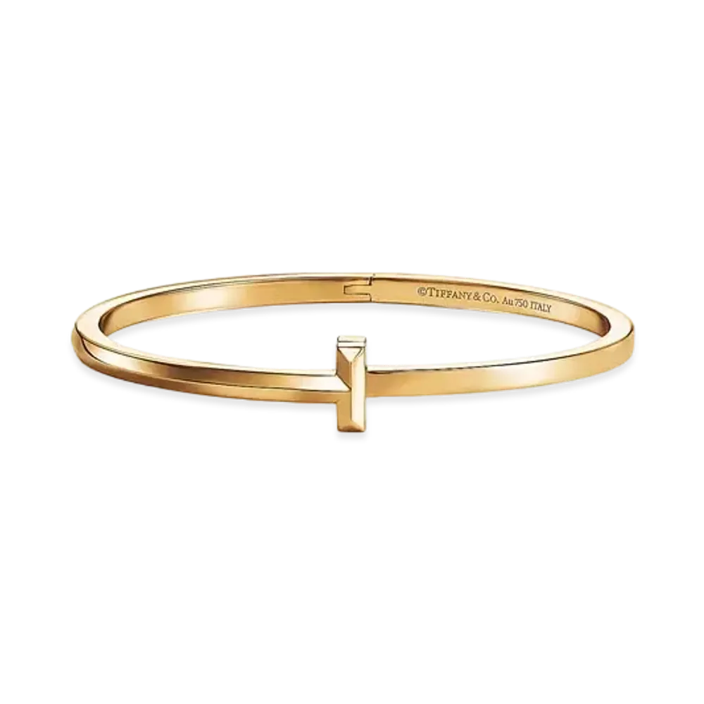 Tiffany & Co. Tiffany T T1 Narrow Hinged Bangle "Yellow Gold"