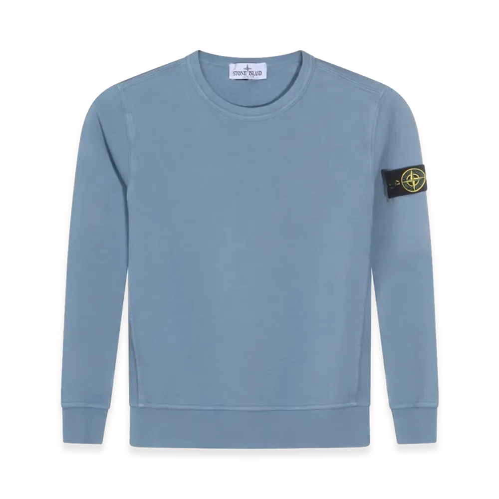 Stone Island Kids Sweaters "Light Blue"
