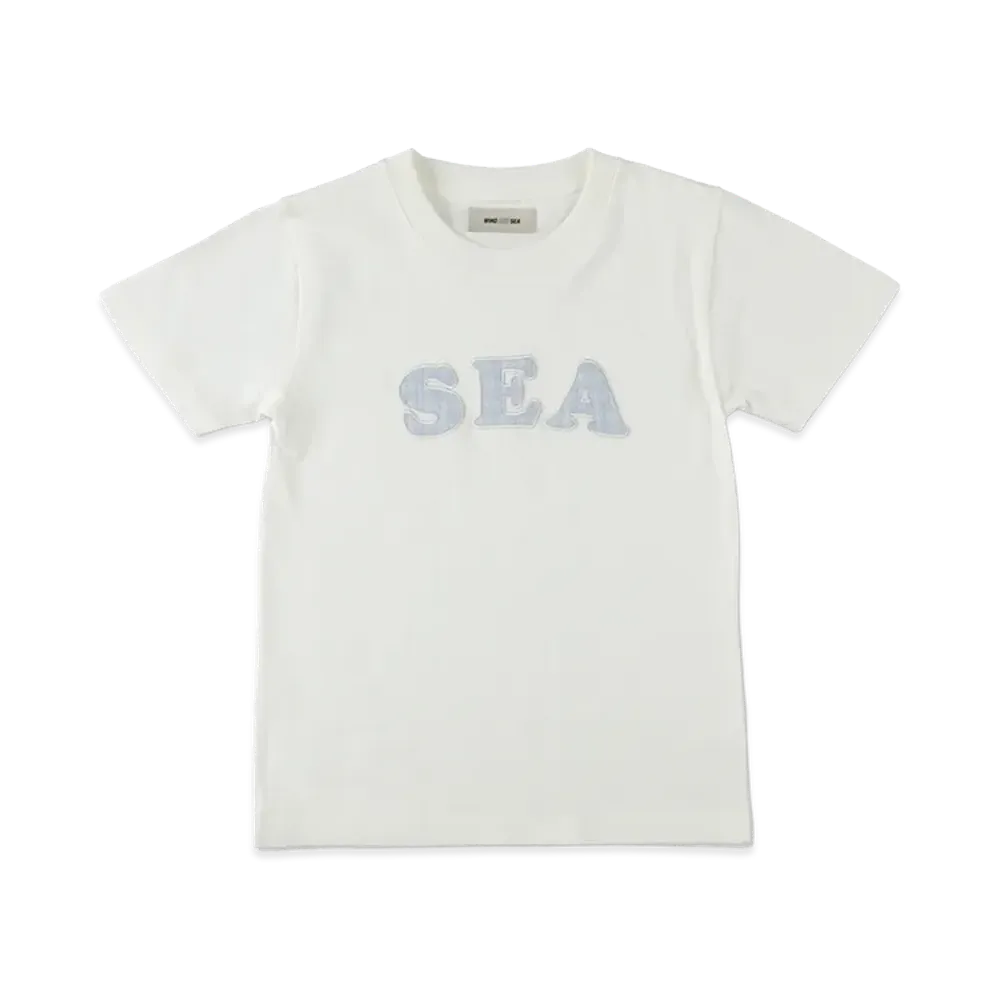 WIND AND SEA Kids Logo Patch S/S Tee "White"