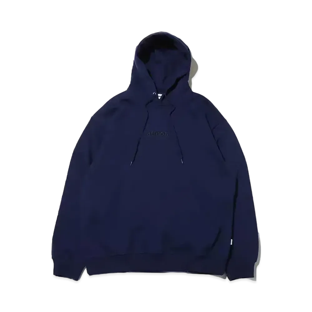 atmos Embroidery Classic Logo Hooded Sweatshirt "Navy"