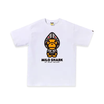 A BATHING APE Mens Milo Shark Osaka Tee "White"