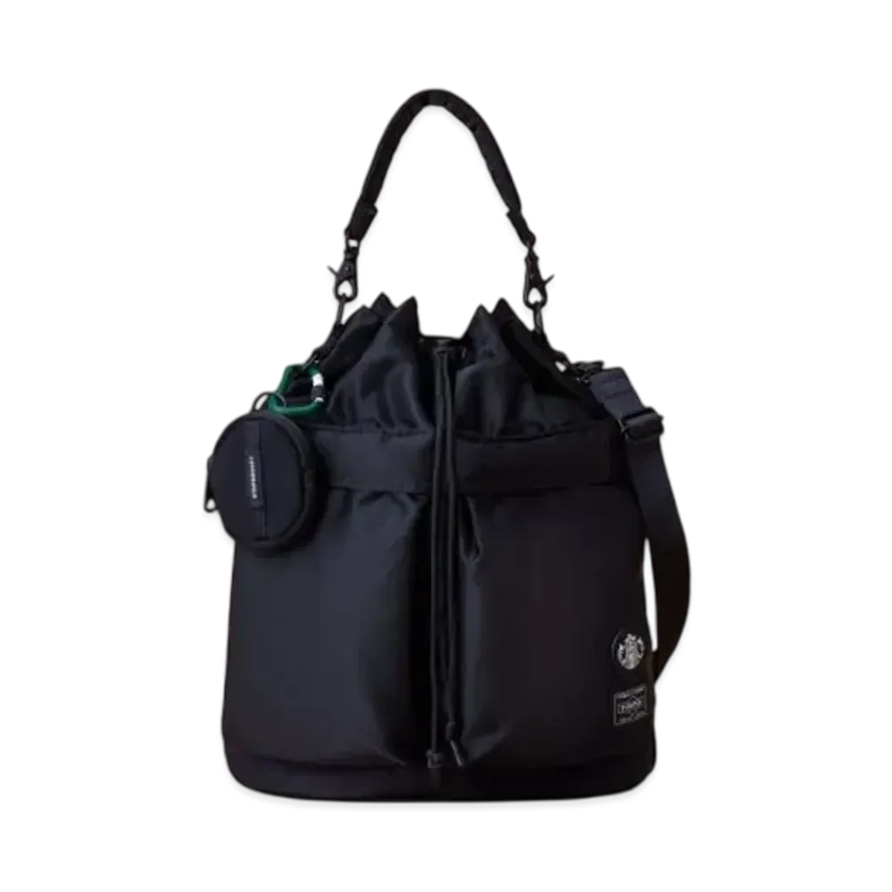 PORTER x STARBUCKS Coffee Bean Shape 2Way Tool Bag "Black"