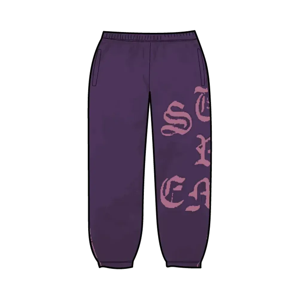 Supreme Cut Out Sweatpant "Dark Purple"