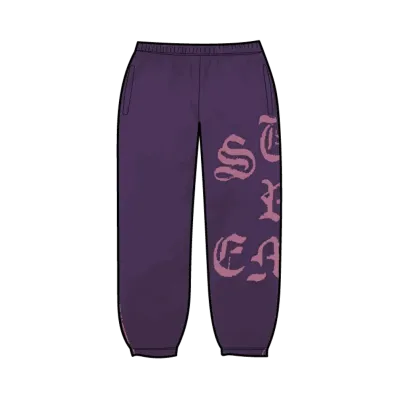 Supreme Cut Out Sweatpant "Dark Purple"