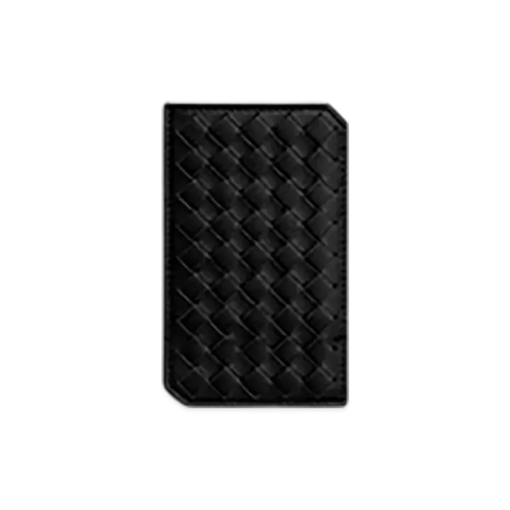 Bottega Veneta Intrecciato Piccolo Vertical Card Case "Black"