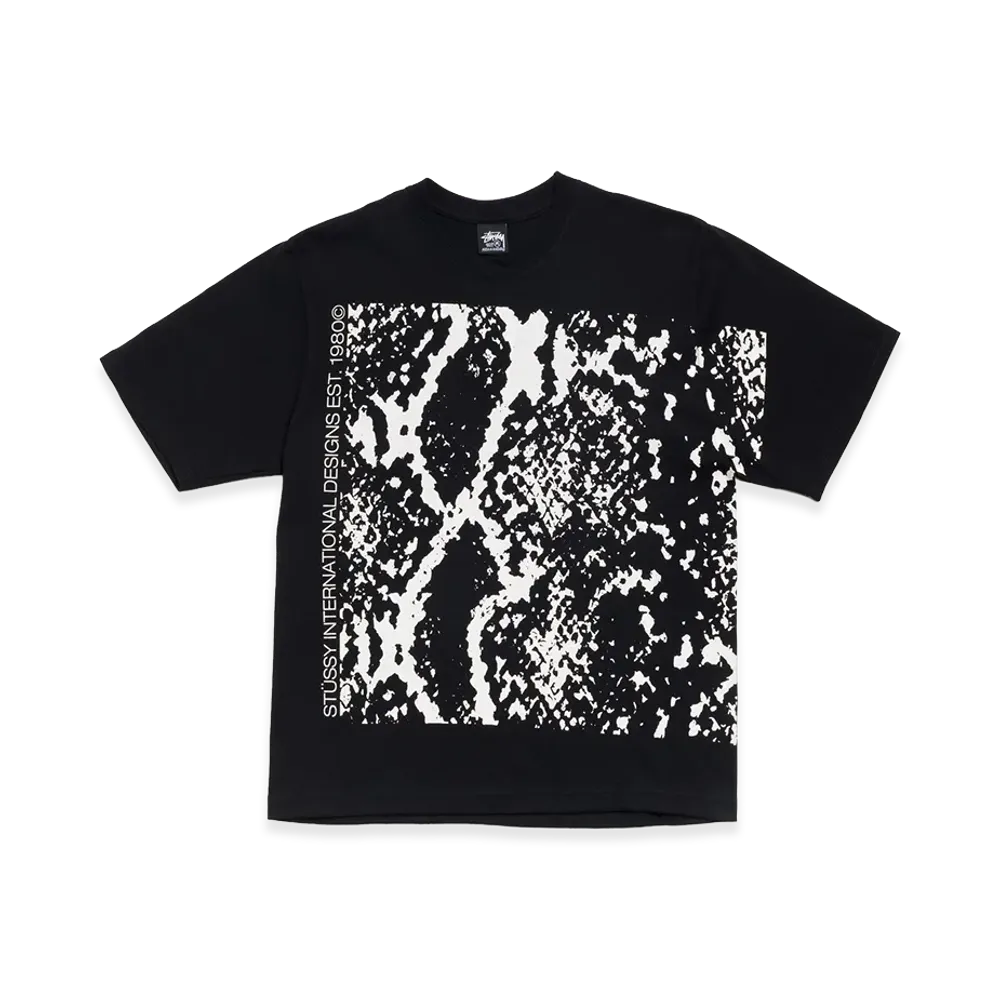 Stussy Snakeskin Tee "Black"