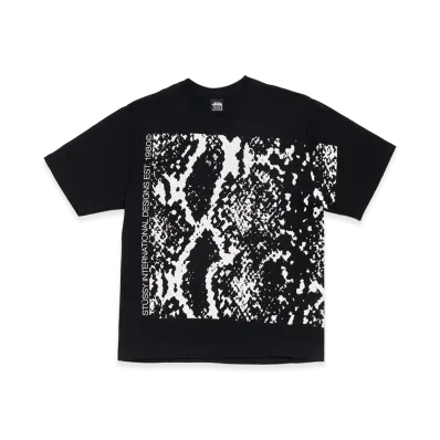 Stussy Snakeskin Tee "Black"