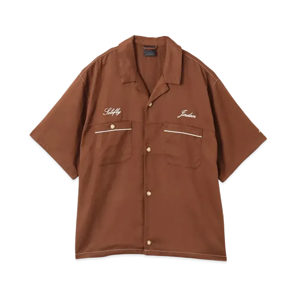 Nike Jordan x SoleFly Men's Barista Shirt "Brown"