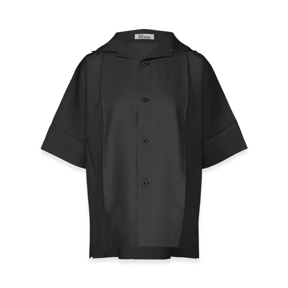 132 5. ISSEY MIYAKE Flat Shirts "Black"