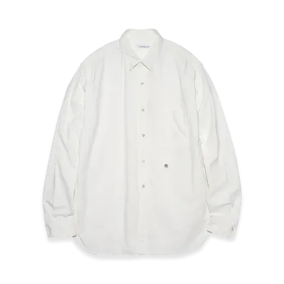 nanamica Button Down Wind Shirt "White"