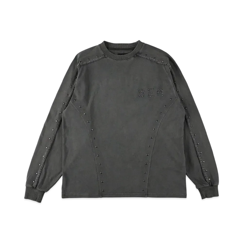 WIND AND SEA Sulfer Acid Studs C-Off L/S Top "Charcoal"