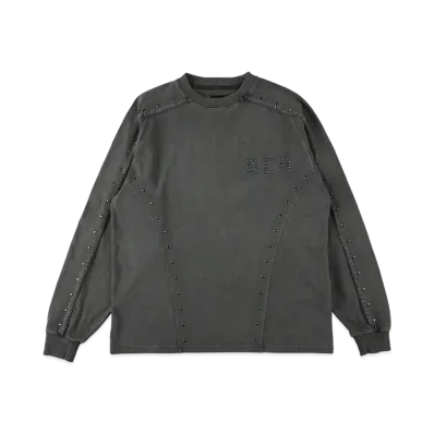 WIND AND SEA Sulfer Acid Studs C-Off L/S Top "Charcoal"