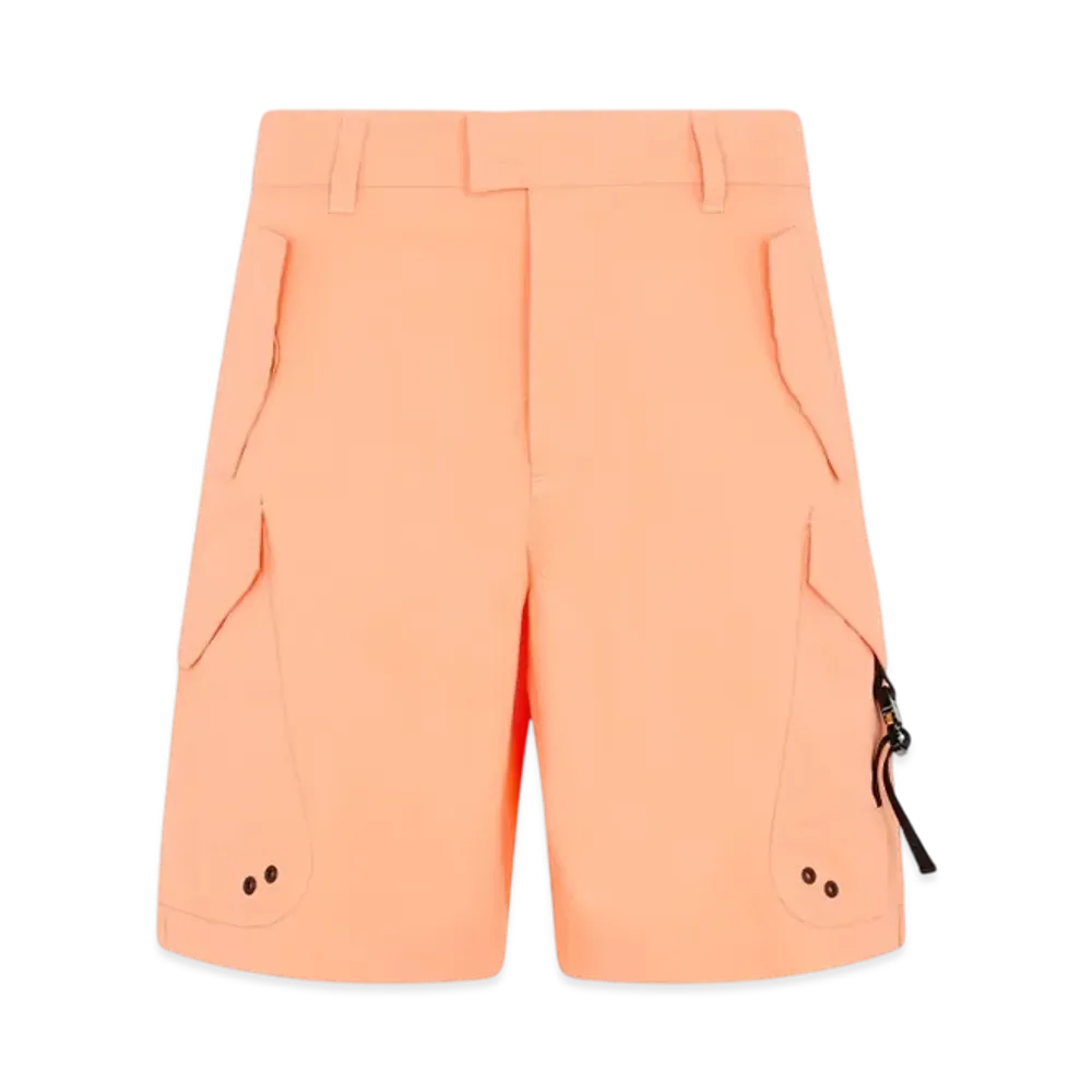Dior Cargo Bermuda Shorts Cotton Blended Canvas "Orange"
