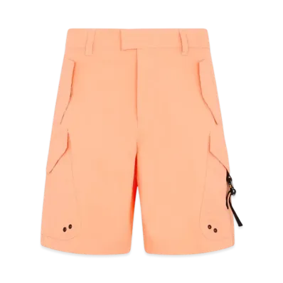 Dior Cargo Bermuda Shorts Cotton Blended Canvas "Orange"