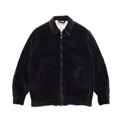 WACKO MARIA MCGREGOR / PAISLEY VELVET ANTI FREEZE JACKET (IMPORT FABRIC / PONTOGLIO) "Black"