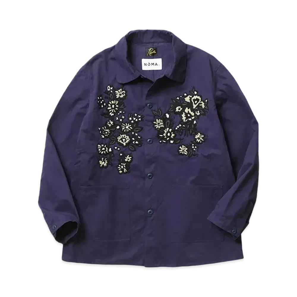 NEEDLES x NOMA t.d. D.N. Coverall - Floral / Hand Emboidery "Purple"