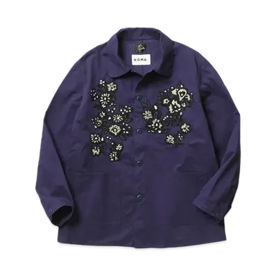 NEEDLES x NOMA t.d. D.N. Coverall - Floral / Hand Emboidery "Purple"