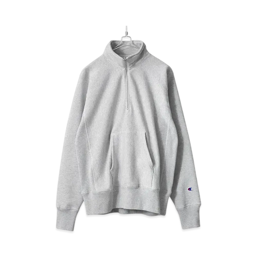 Champion Reverse Weave Half Zip Sweatshirt "Silver Gray"