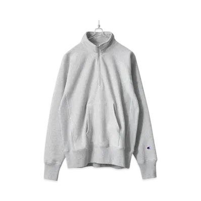 Champion Reverse Weave Half Zip Sweatshirt "Silver Gray"