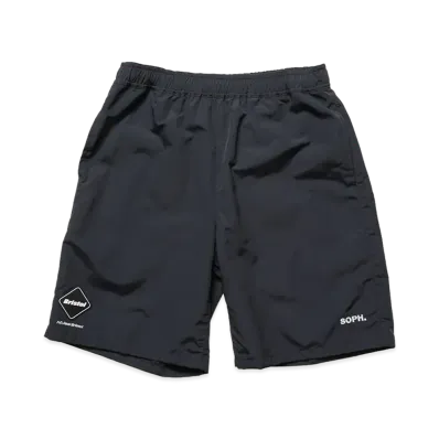 F.C.Real Bristol Kids Supplex Nylon Easy Shorts "Black"