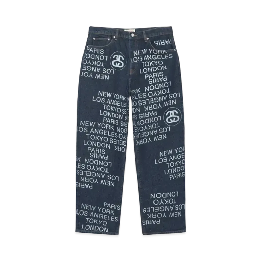 Stussy Big Ol' Jean City Link Denim "One Wash"