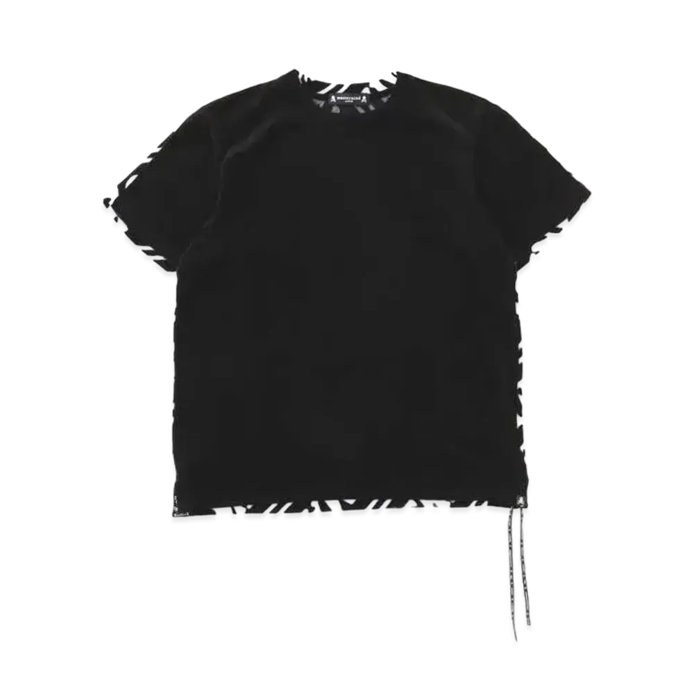 mastermind JAPAN 2 Color Velour Tee "Black White"
