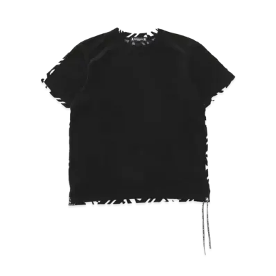 mastermind JAPAN 2 Color Velour Tee "Black White"