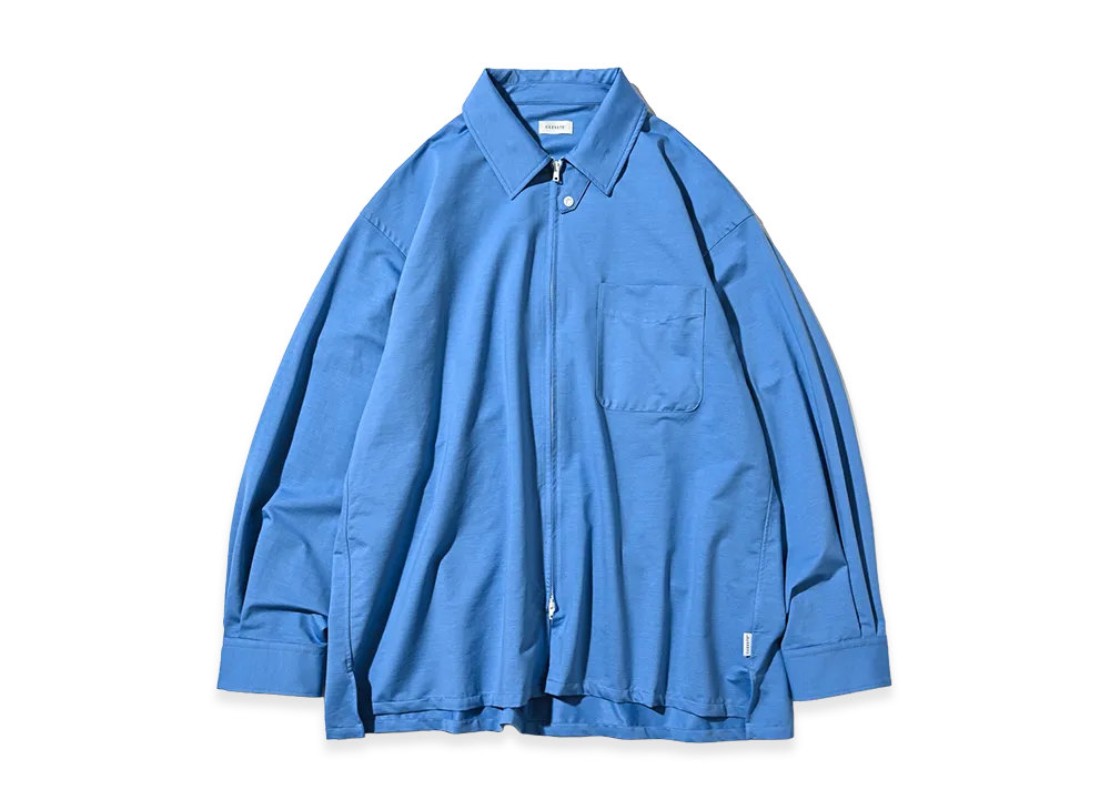 CLESSTE 46G Knit Everyday Zip Up L/S Shirt "Sax Blue"