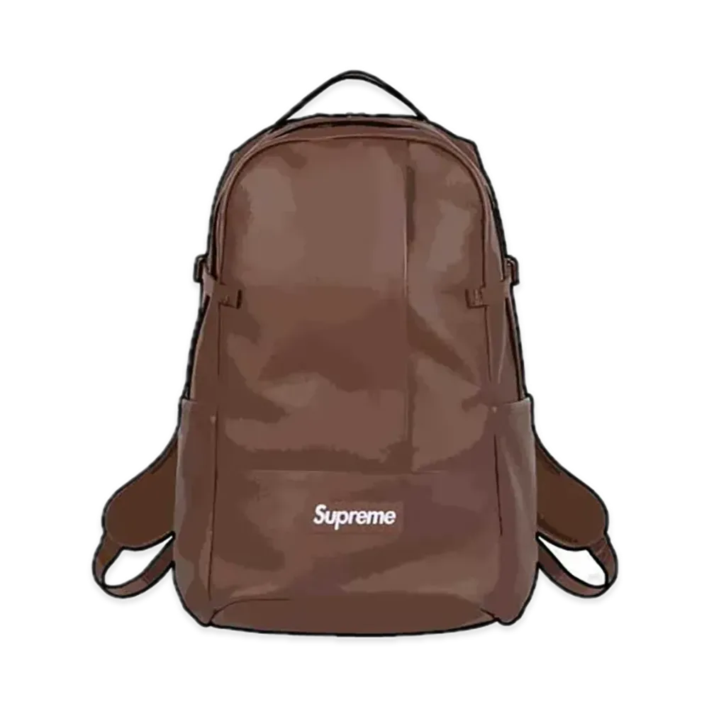 Supreme Leather Backpack "Brown" (24FW)